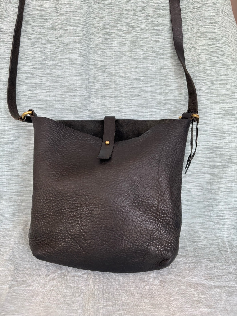 Sven Black Leather Crossbody Bag